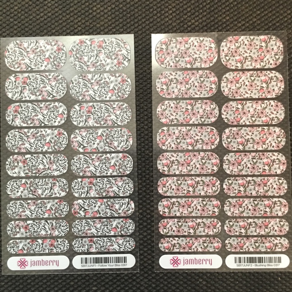 ”Follow Your Bliss” (2 full sets) Jamberry Wraps